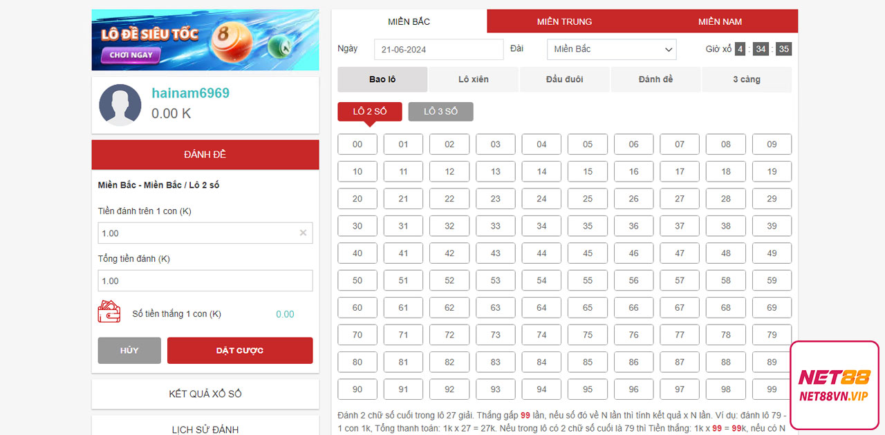 LÔ ĐỀ NET88 - NET88VN - NET88 CASINO