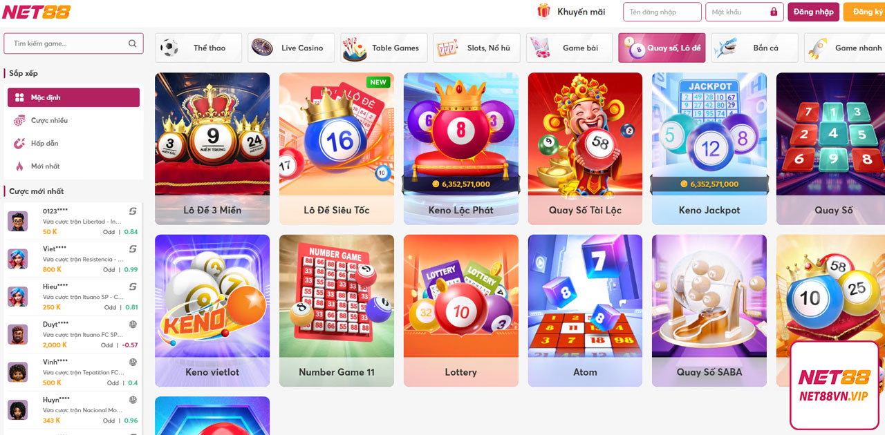 LÔ ĐỀ NET88 - NET88VN - NET88 CASINO