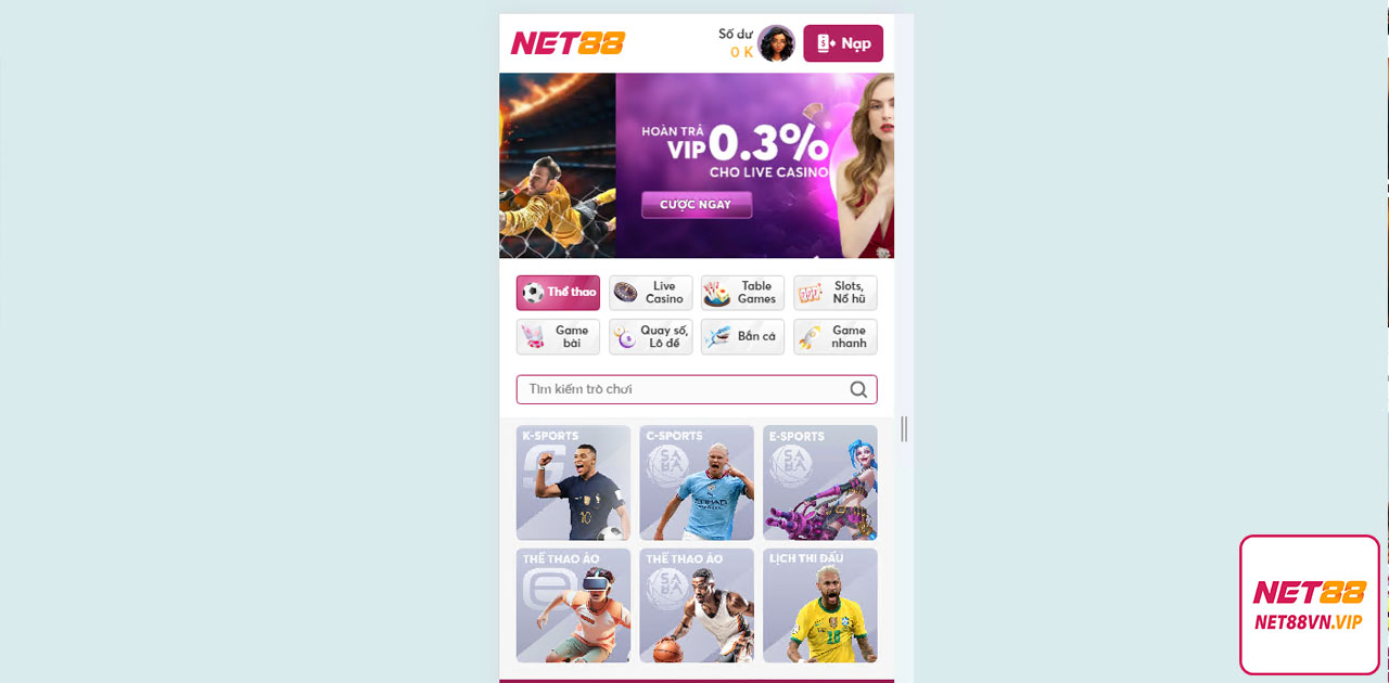 TẢI APP NET88 - NET88VN - NET88 CASINO